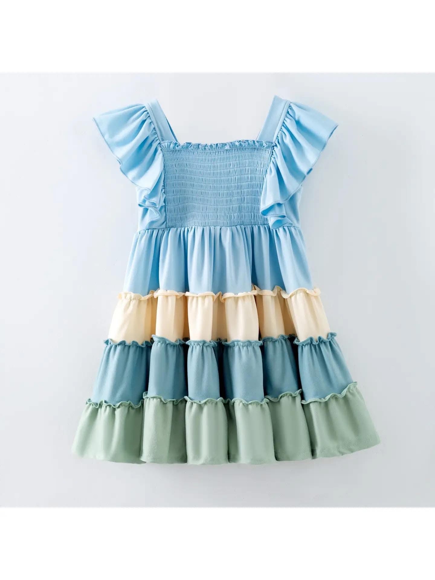 Pre-Order: Pastel Palette Tiered Twirl Dress