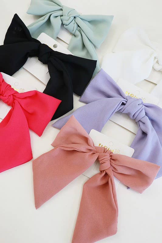 Double Layer Classy French Bow Alligator Clips {RTS}