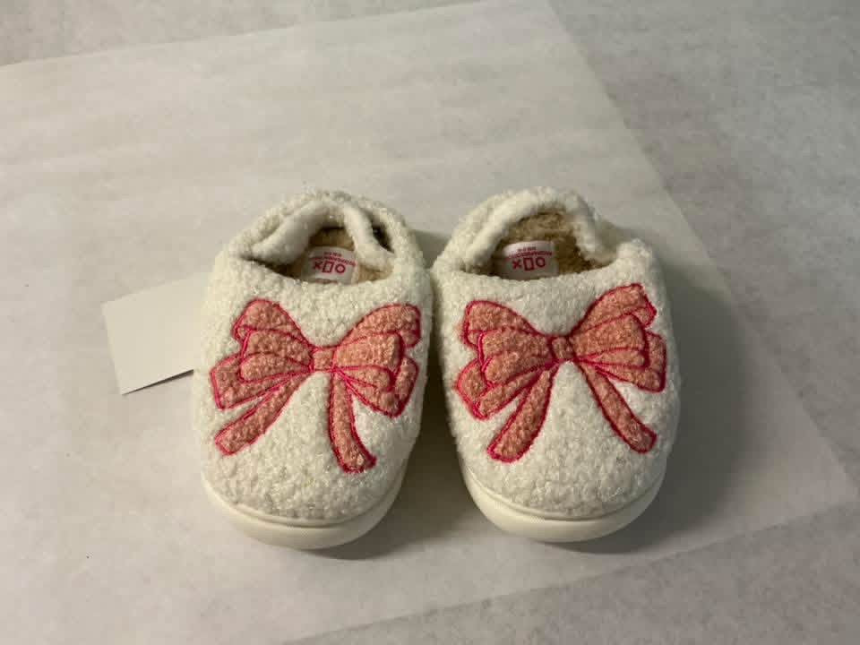 Ready to Ship: Coquette Fuzzy Plush Slippers