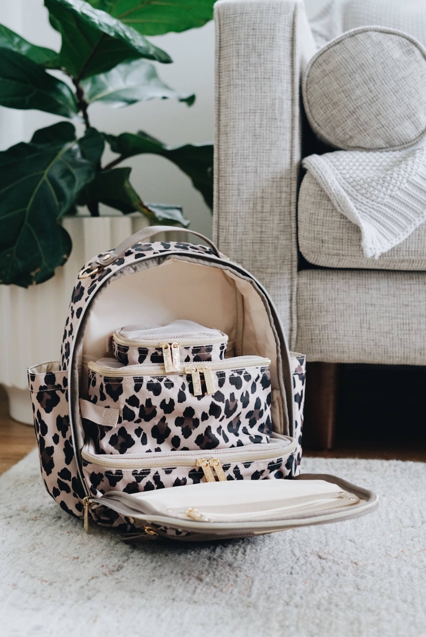 Leopard Pack Like a Boss™ Diaper Bag Packing Cubes {RTS}
