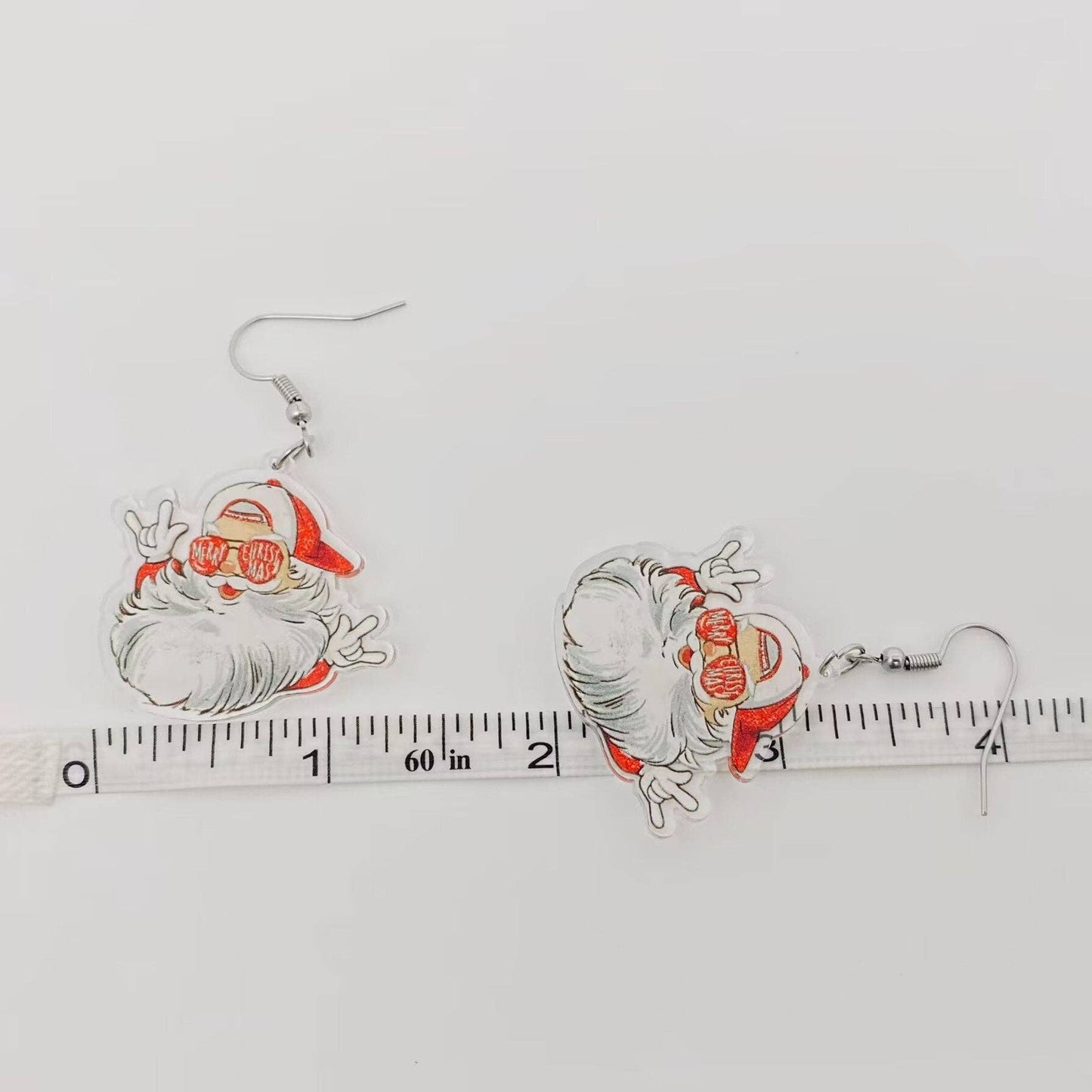Christmas Jewelry Gift Santa Dangle Earrings