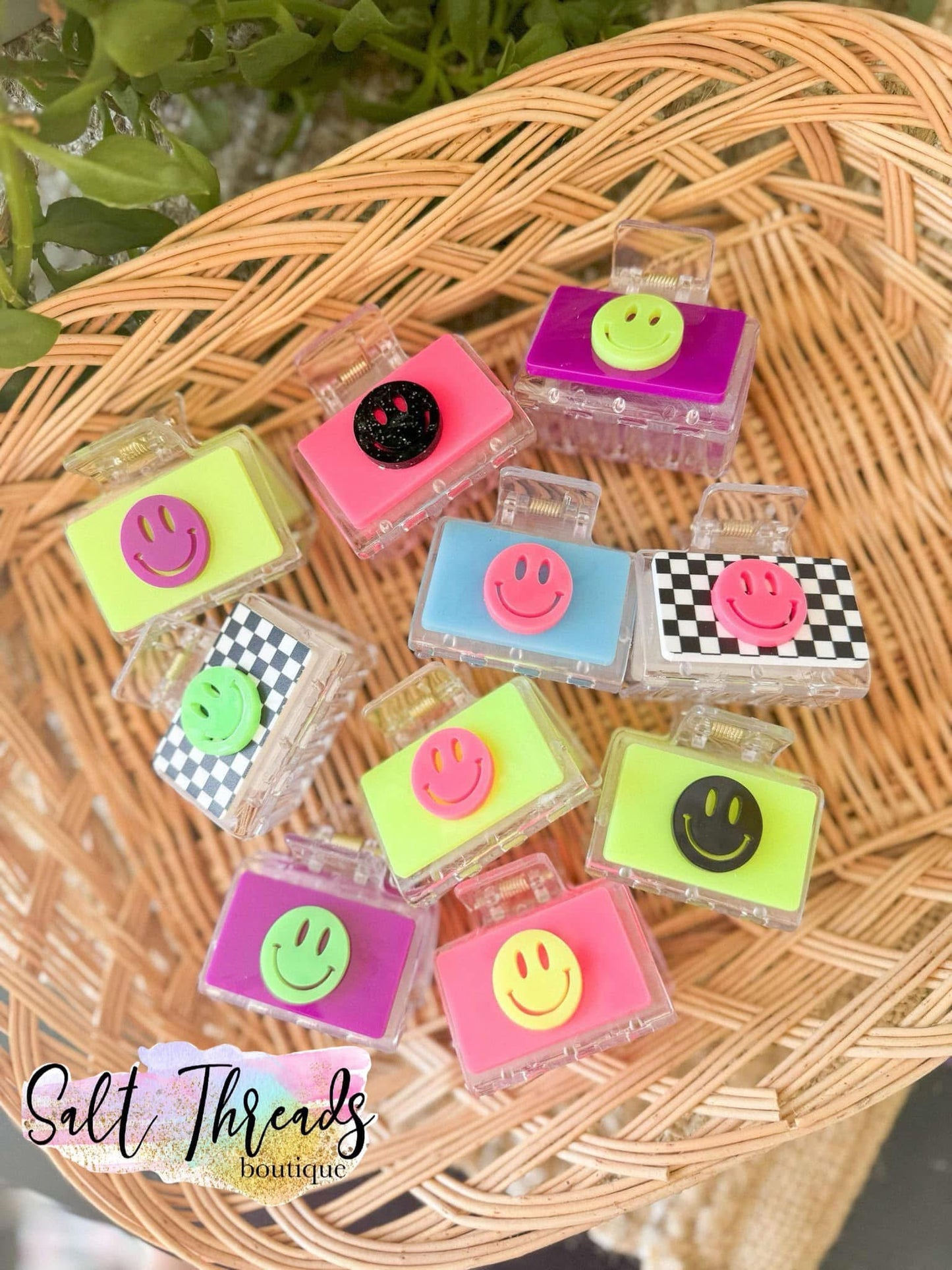 🩷😁🏁 MYSTERY STYLE Smiley Claw Clips 🏁😁🩷 {RTS}