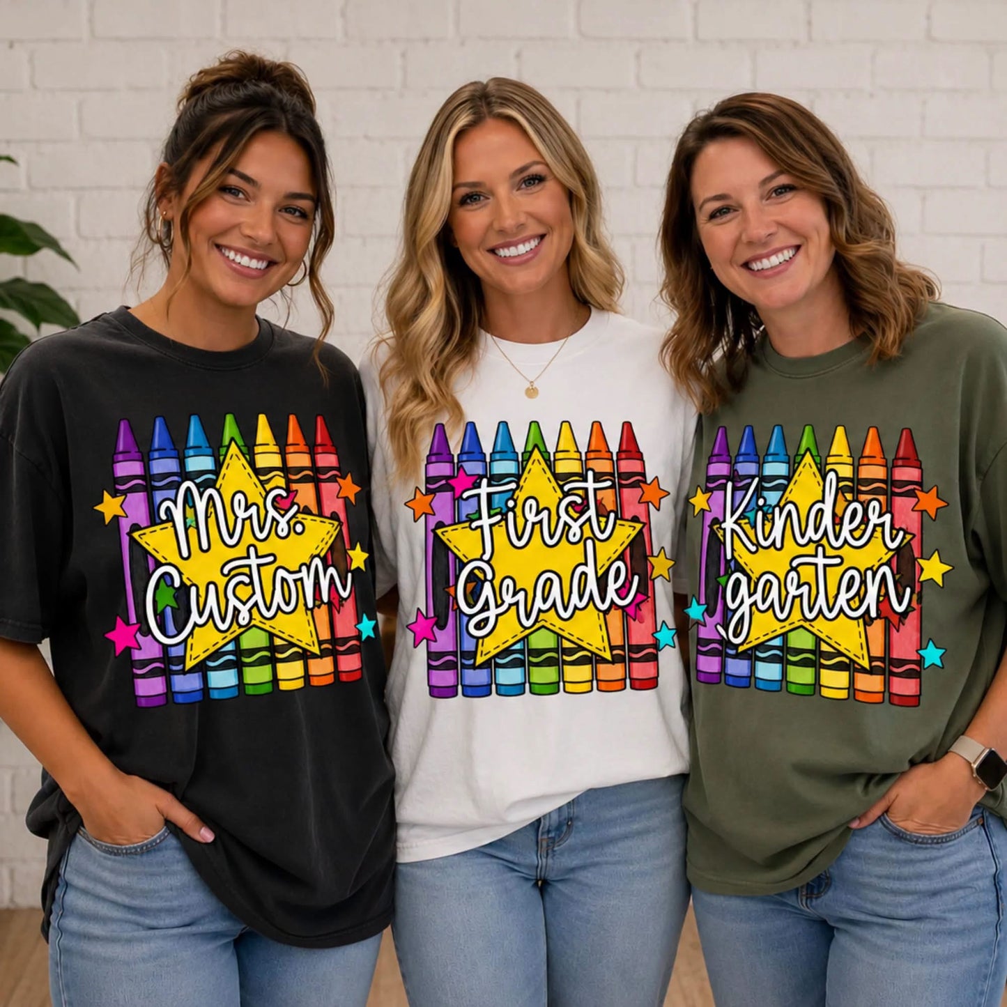 Pre-Order: CUSTOM Back to School Crayon Tee
