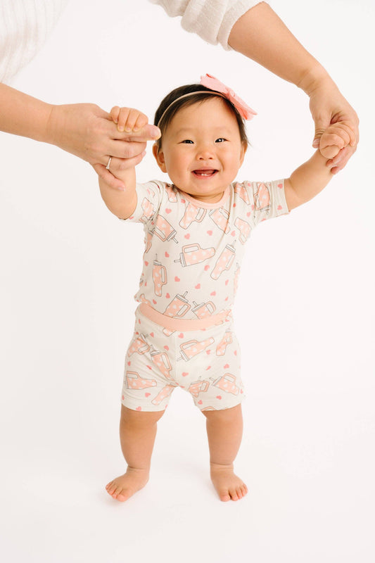 Sweet Sips Bamboo Shorts Set {RTS} - Salt Threads