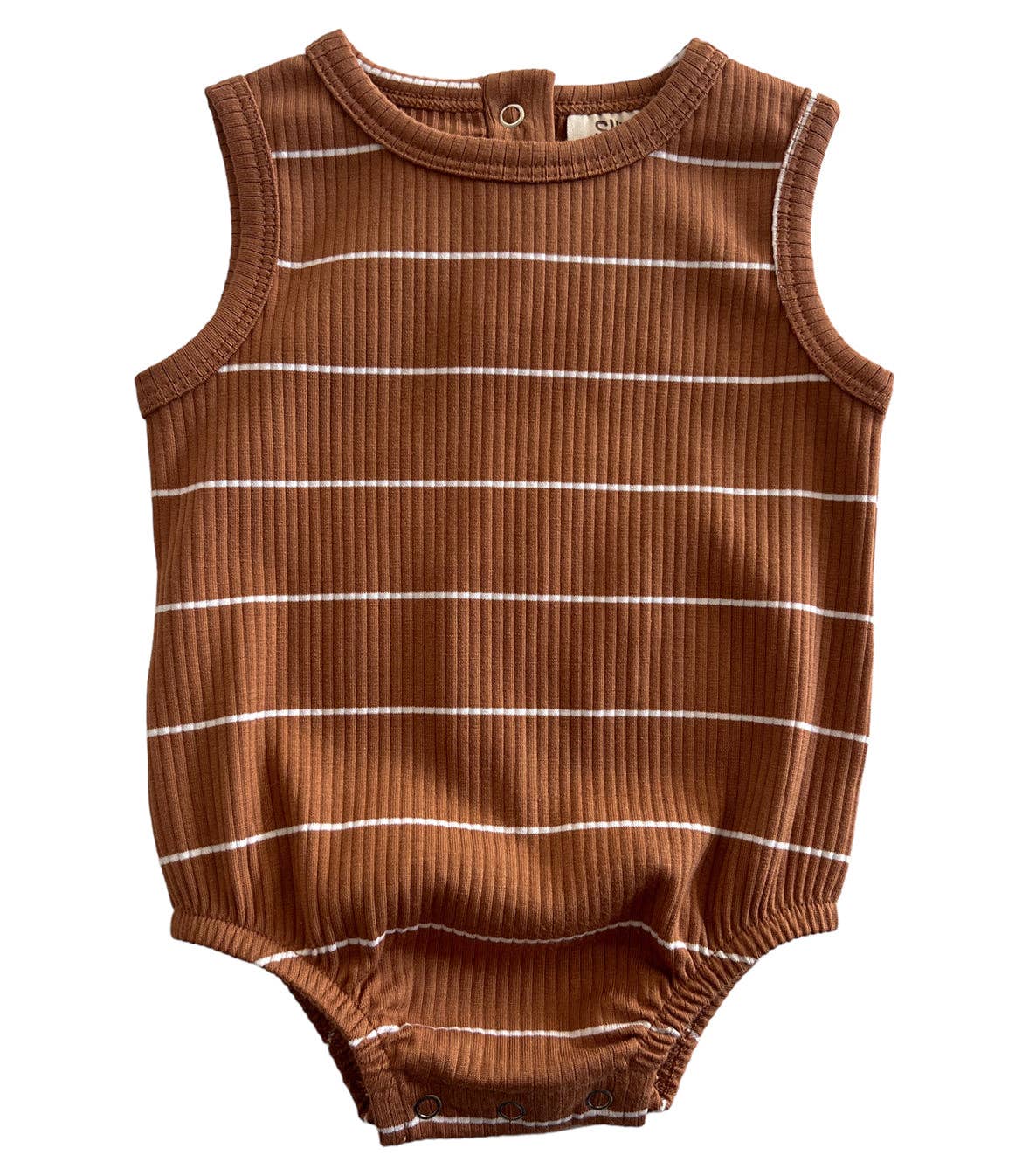 Saddle Stripe / Organic Ribbed Dune Bubble (Baby - Kids) - Salt Threads