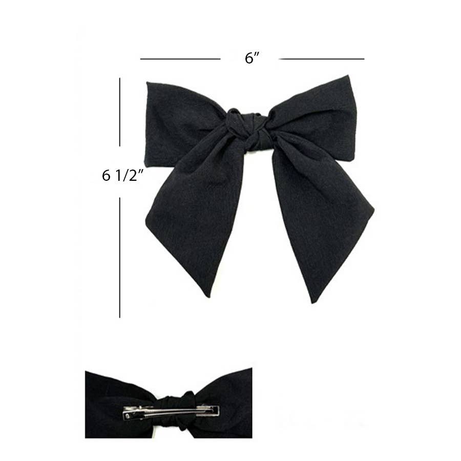 Double Layer Classy French Bow Alligator Clips {RTS}