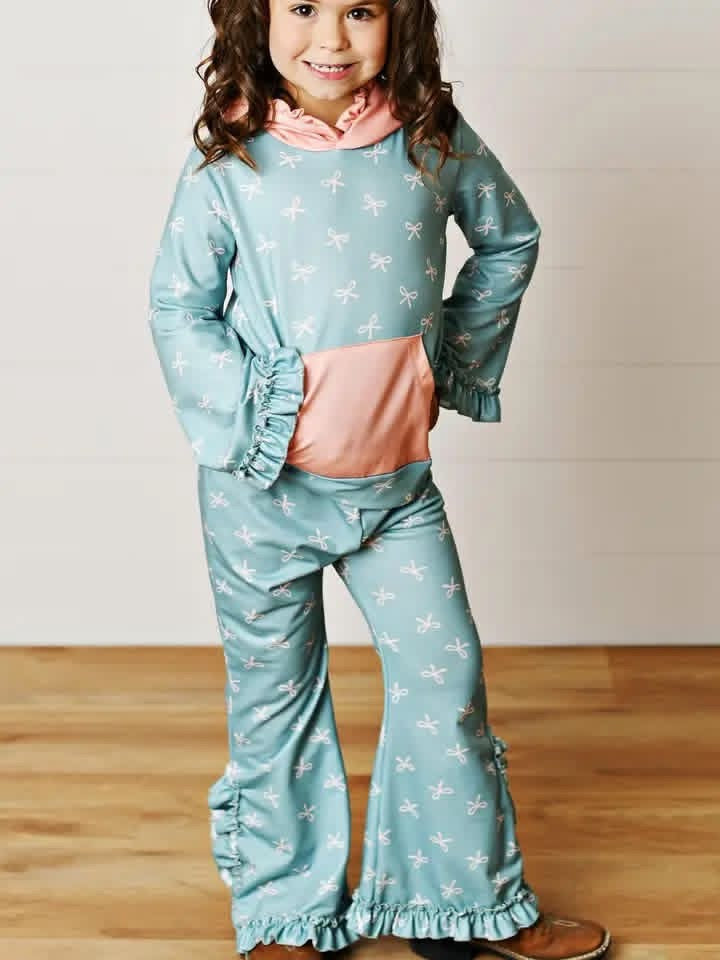 Pre-Order: Hooded Ruffle Pocket Lounge Set