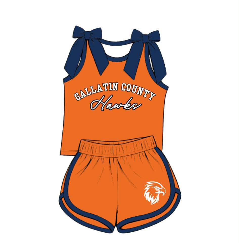 Pre-Order: Yoga Tank & Shorts Set Gallatin County Hawks