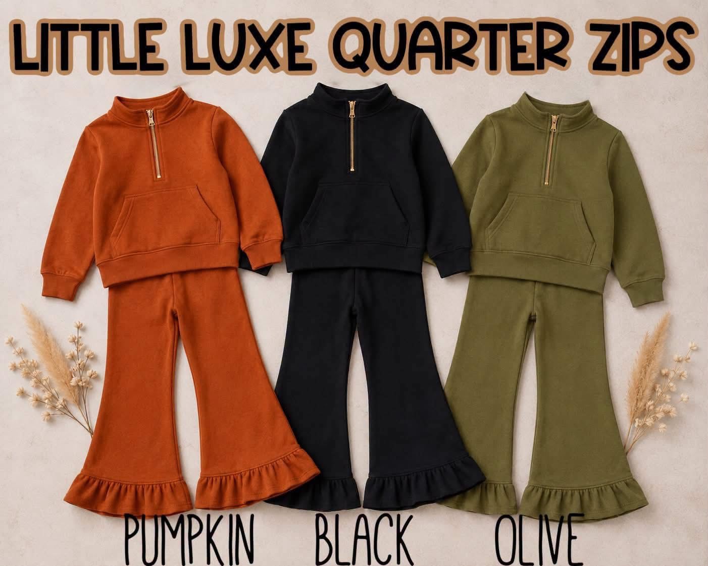 Pre-Order: Luxe Quarter Zips