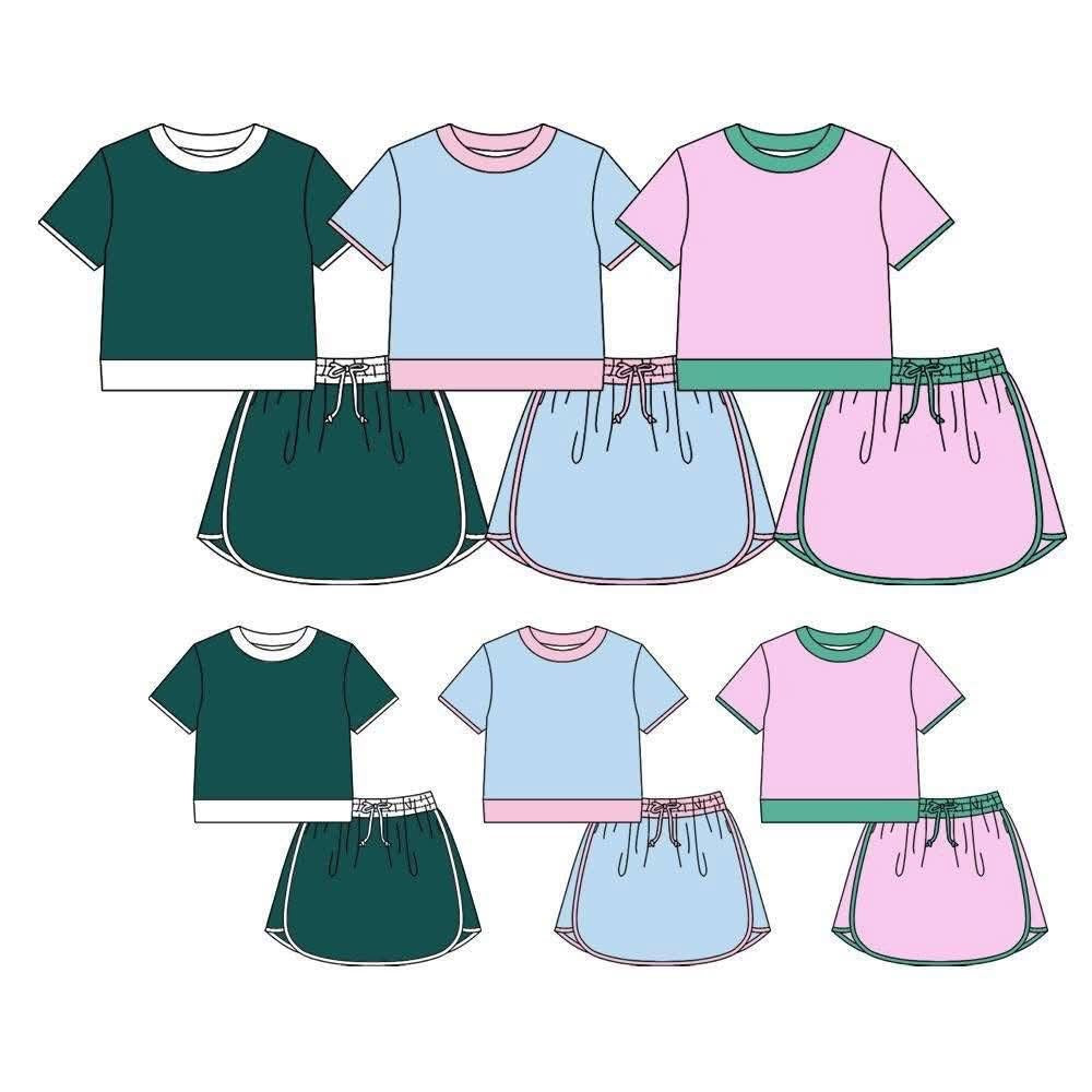 Pre-Order: Colorblock Skort Sets