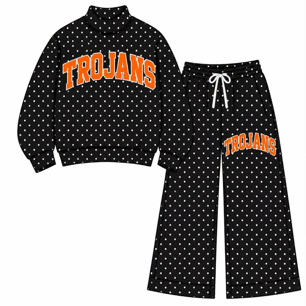 Pre-Order: CRAB ORCHARD TROJANS Mock Neck & Wide Leg Set