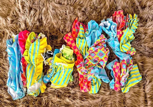 Pre-Order: NEON SPLASH KIDS SWIM GIRLS TWO-PIECE