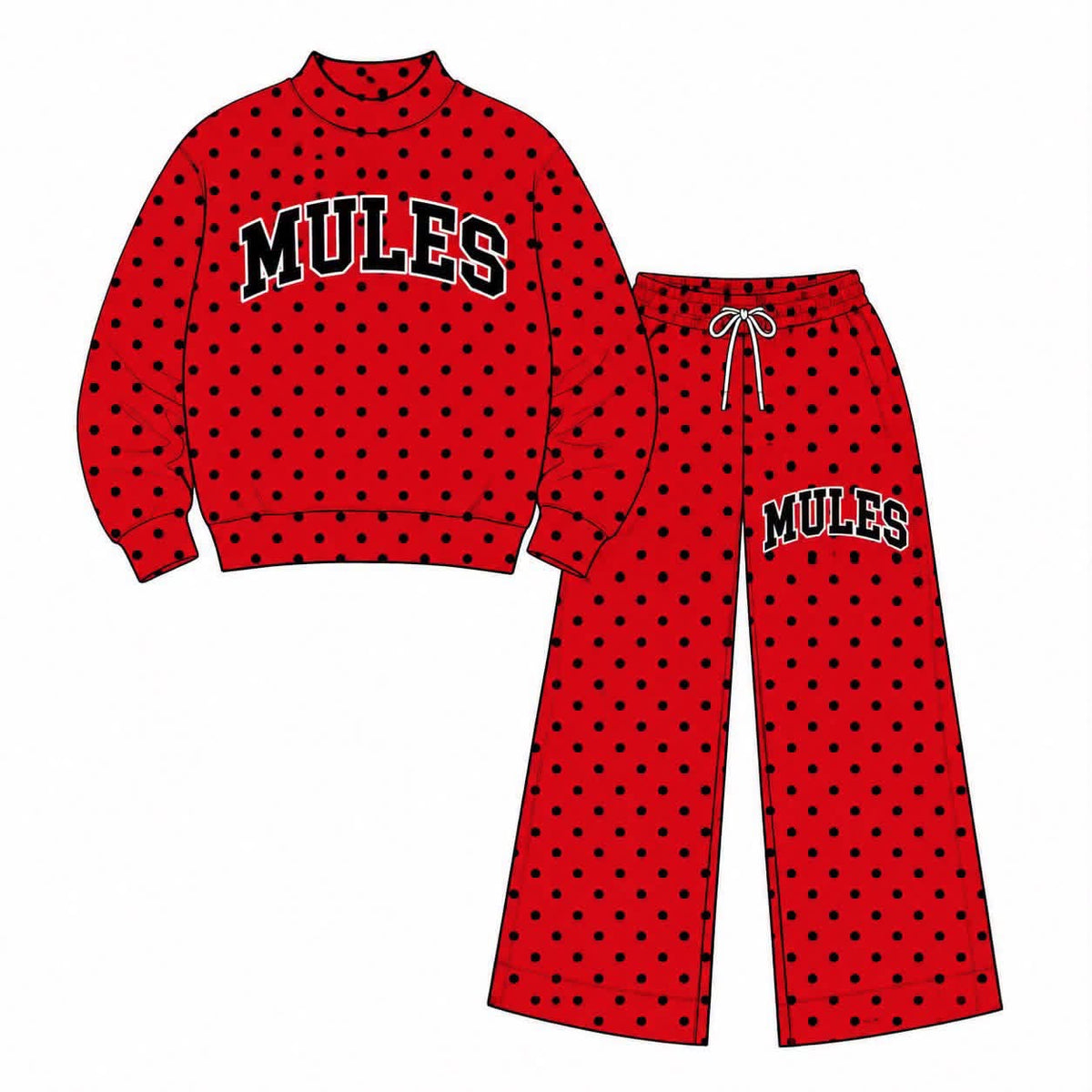 Pre-Order: FAIRFIELD MULES Mock Neck & Wide Leg Set