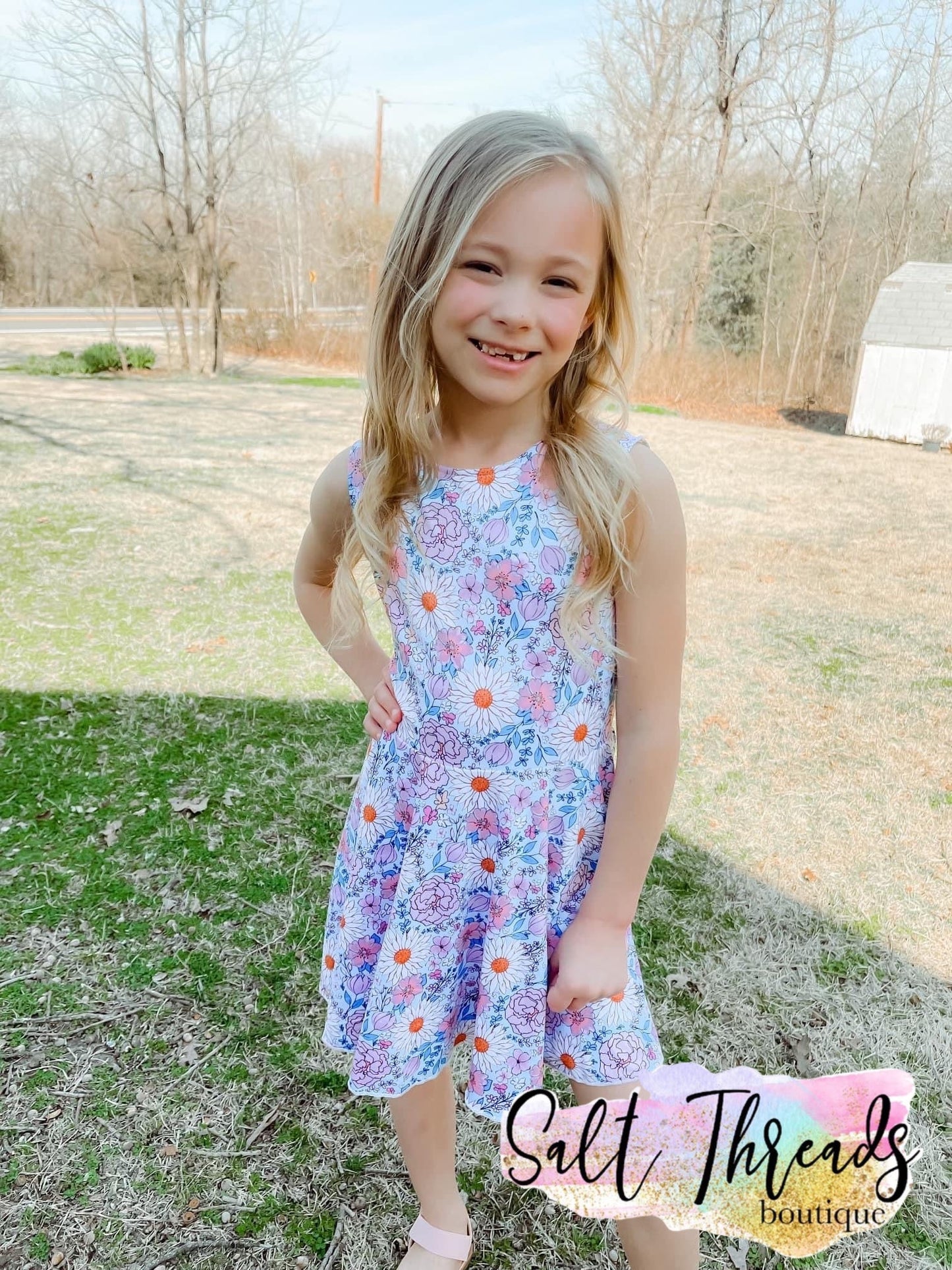 Twist Back Summer Dress