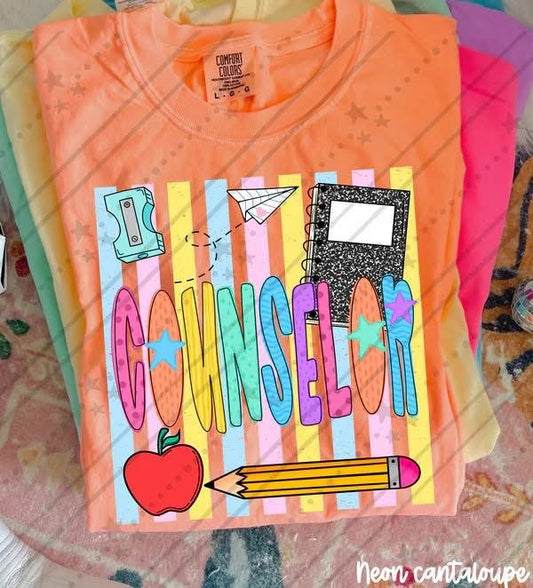 Pre-Order: Colorful Stripes School Tee