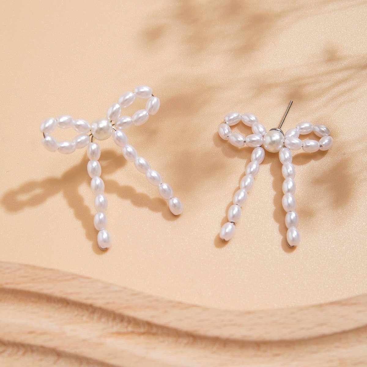 BOW FRENCH TASSEL PEARL EARRINGS {RTS}