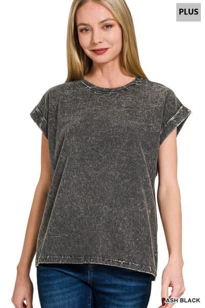 ⭐️ Crinkle Washed Short Sleeve Tee {RTS}⭐️