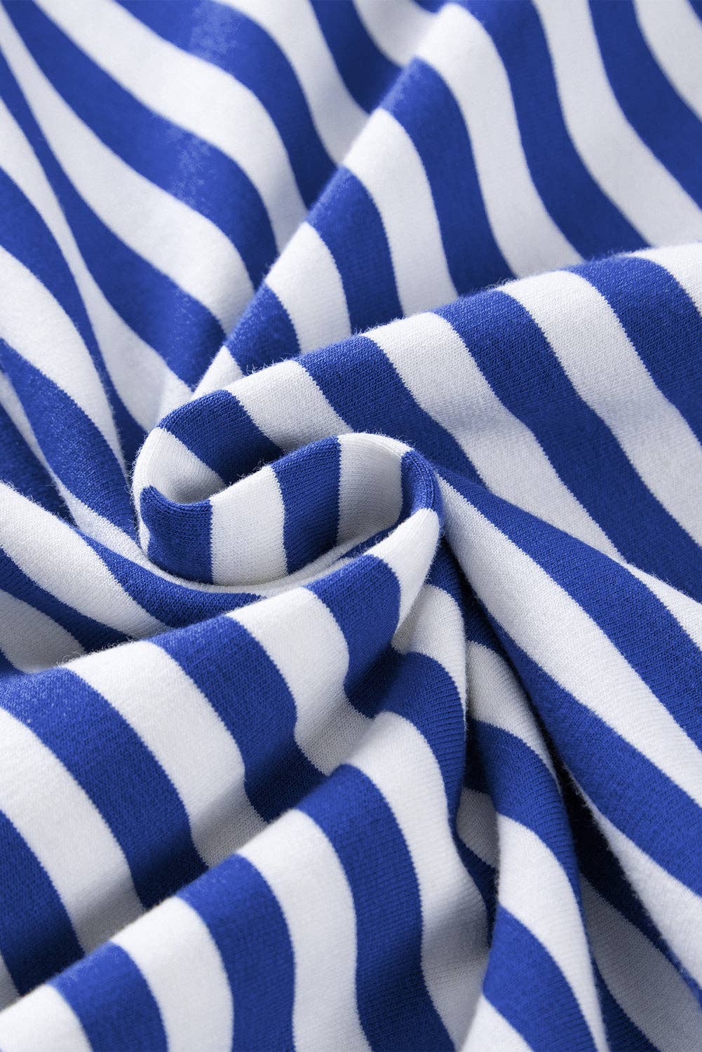 Ready to Ship: Stripe Contrast Ribbed Trim Sweatshirt