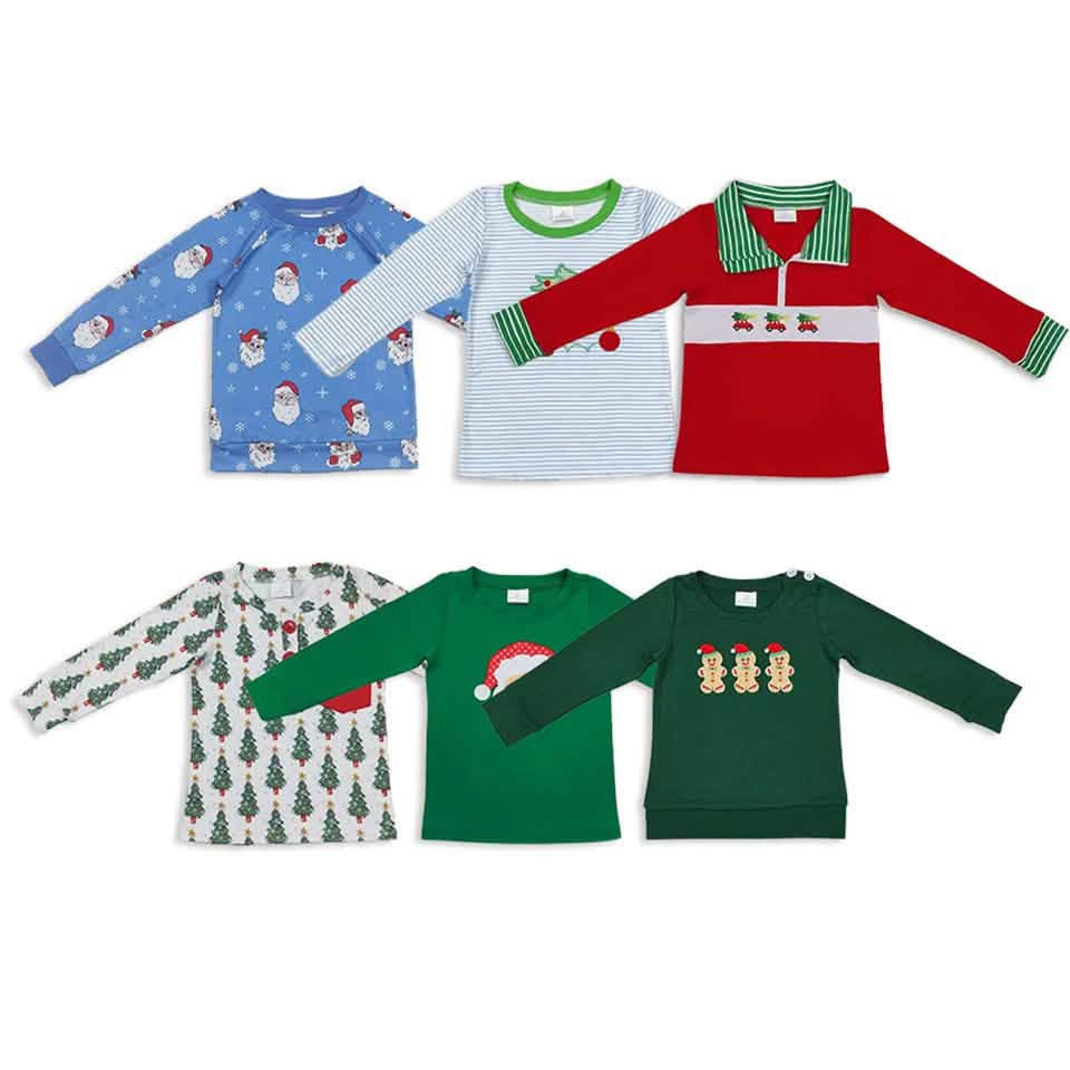 Pre-Order: Christmas Boy Pullover Collared Truck