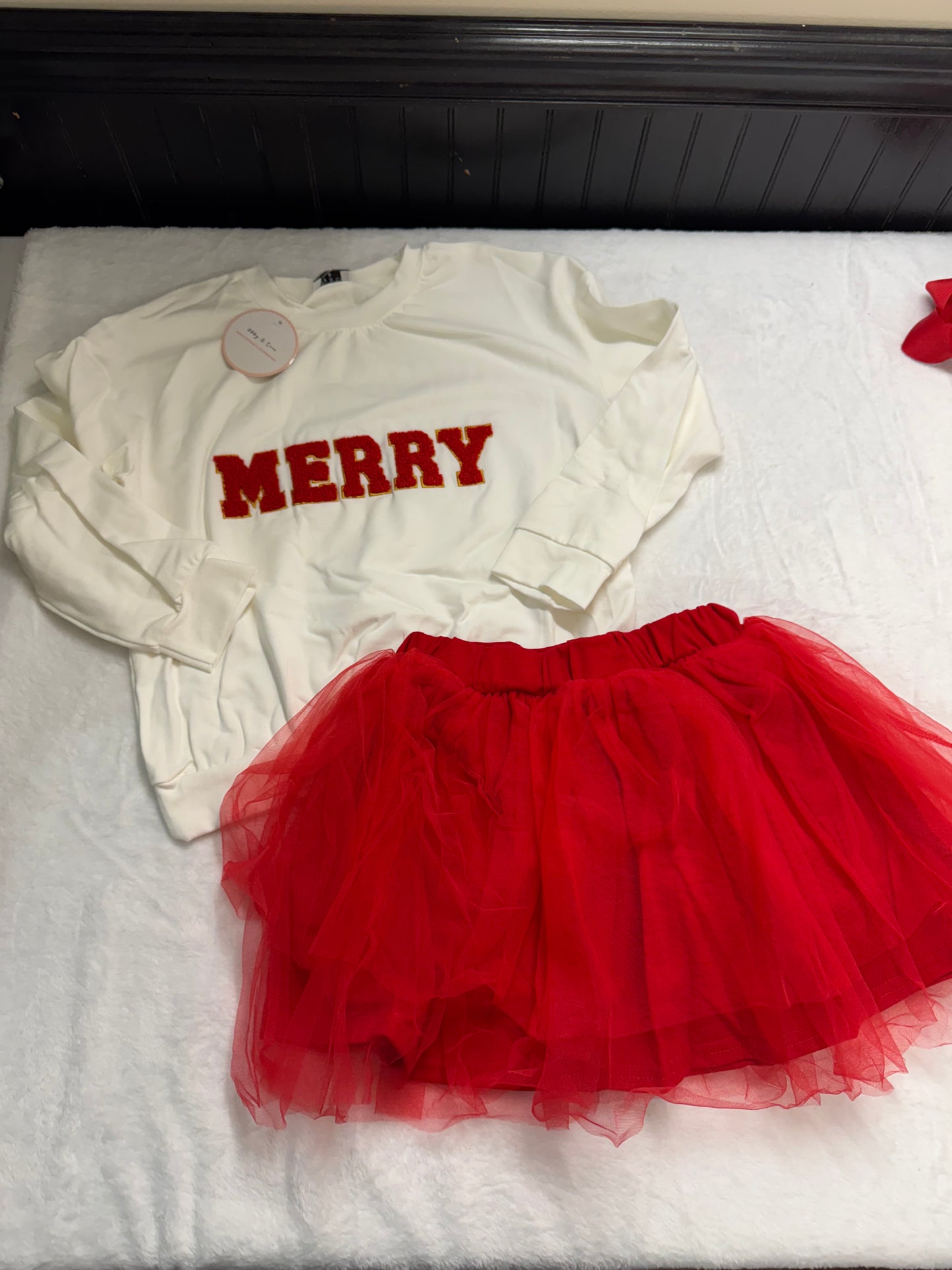 Merry French Knot TuTu Set {RTS}