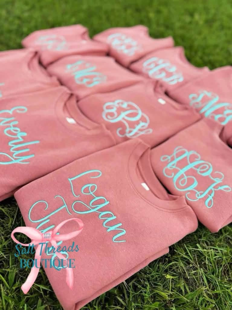 Pre-Order: Kids Embroidered Custom Crewnecks
