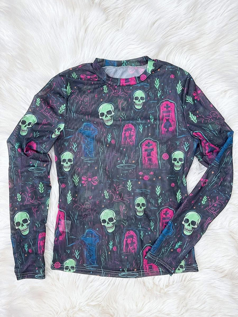 Pre-Order: Halloween Mesh Tops