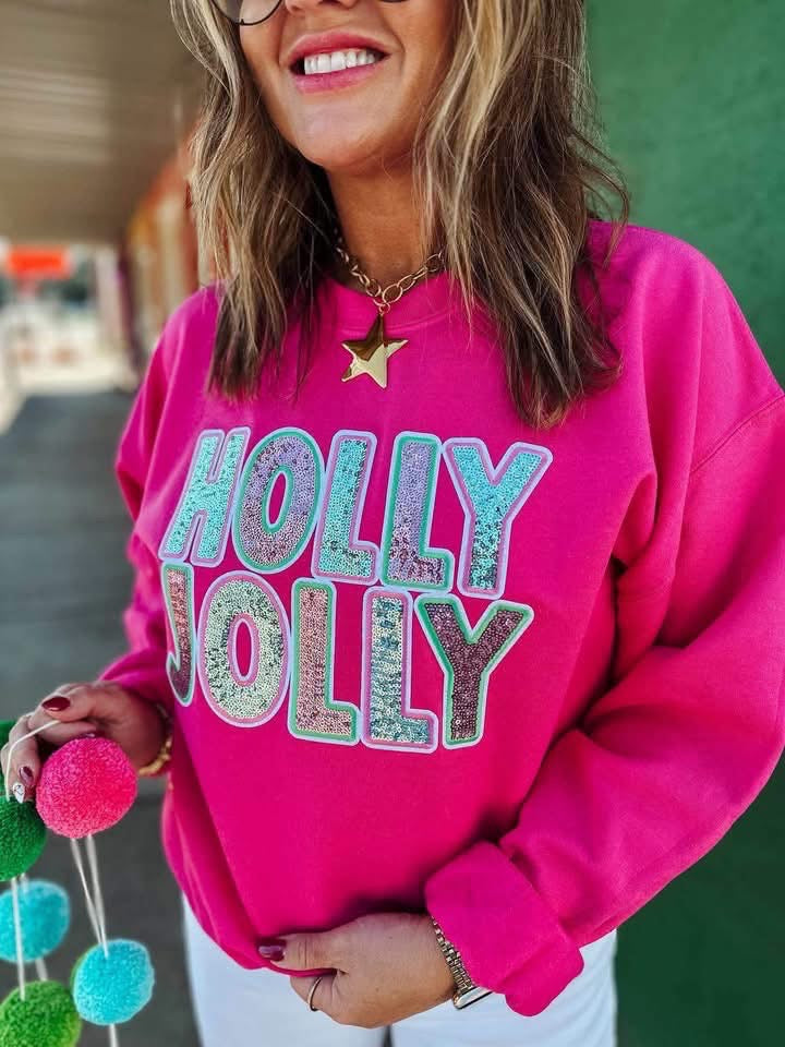 Pre-Order: SEQUIN HOLLY JOLLY
