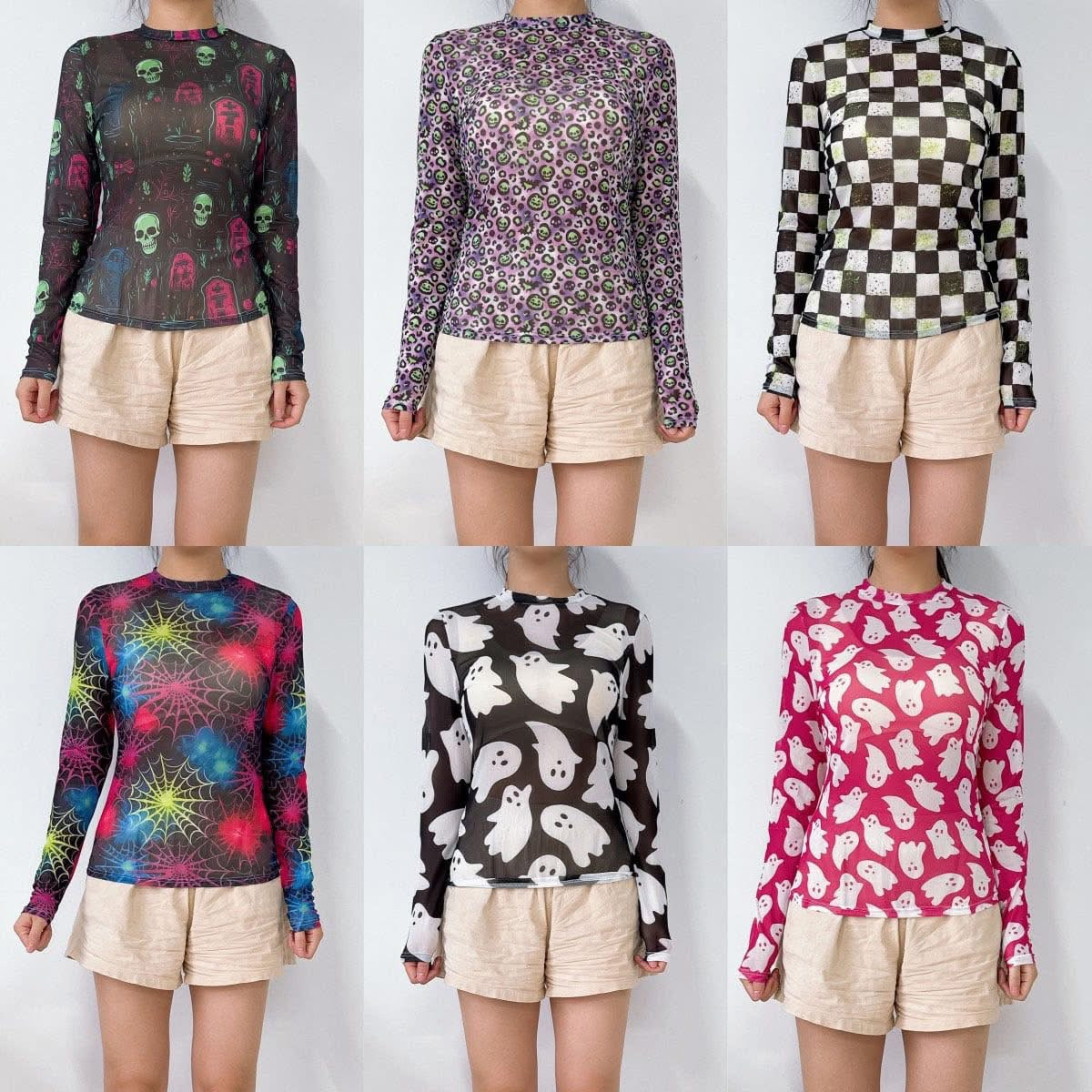 Pre-Order: Halloween Mesh Tops