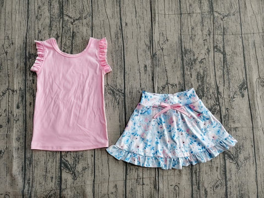 Pre-Order: Active Spring Ruffle Tank & Skirt Set