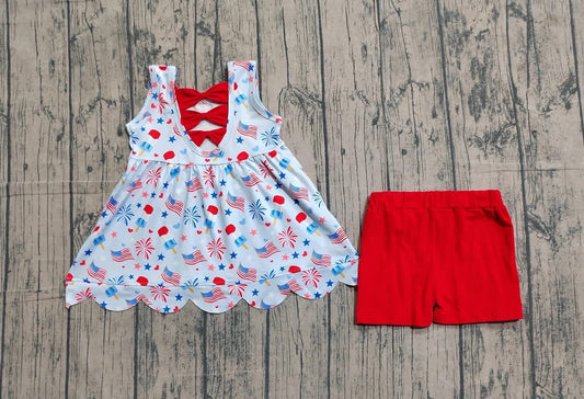 Pre-Order: RWB Scallop Tank Short Set