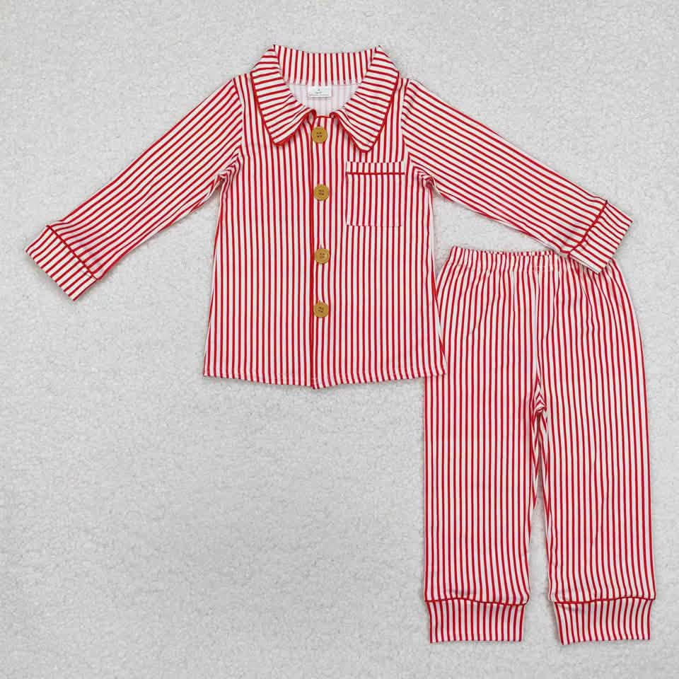Pre-Order: Christmas Red Stripe Pajama Set