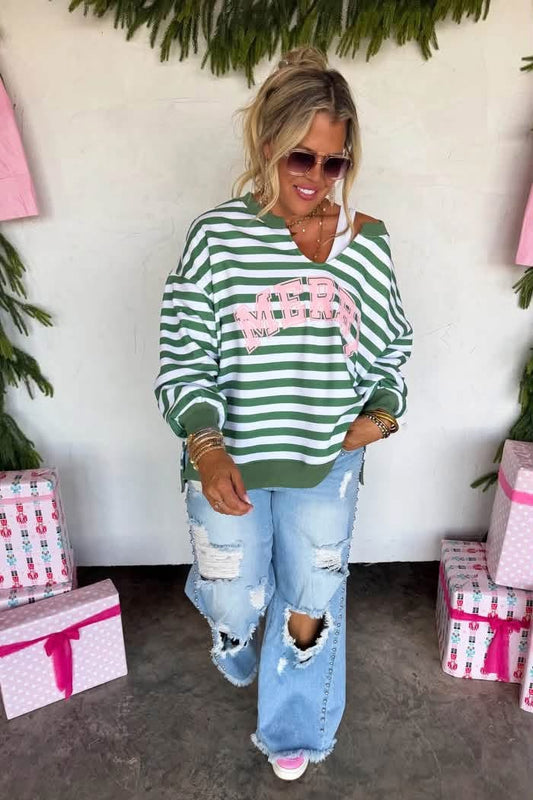 Pre-Order: Jolly & Merry OVERSIZED Pullover