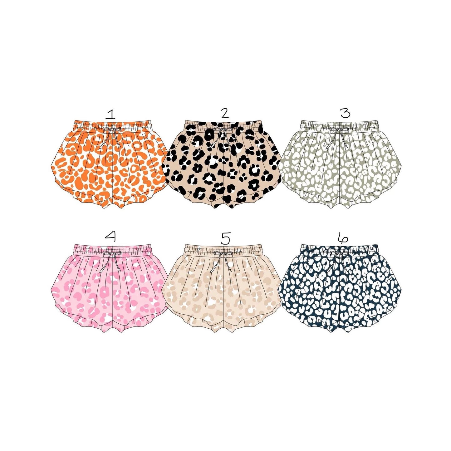 Cheetah Sporty Shorts {PREORDER}