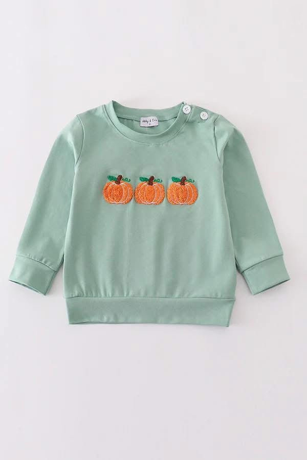 Pre-Order: Sage Pumpkin French Knot Tops