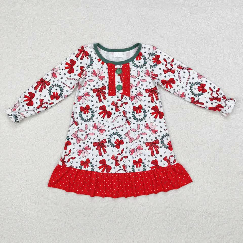 Pre-Order: Christmas Wreath Bow Gown