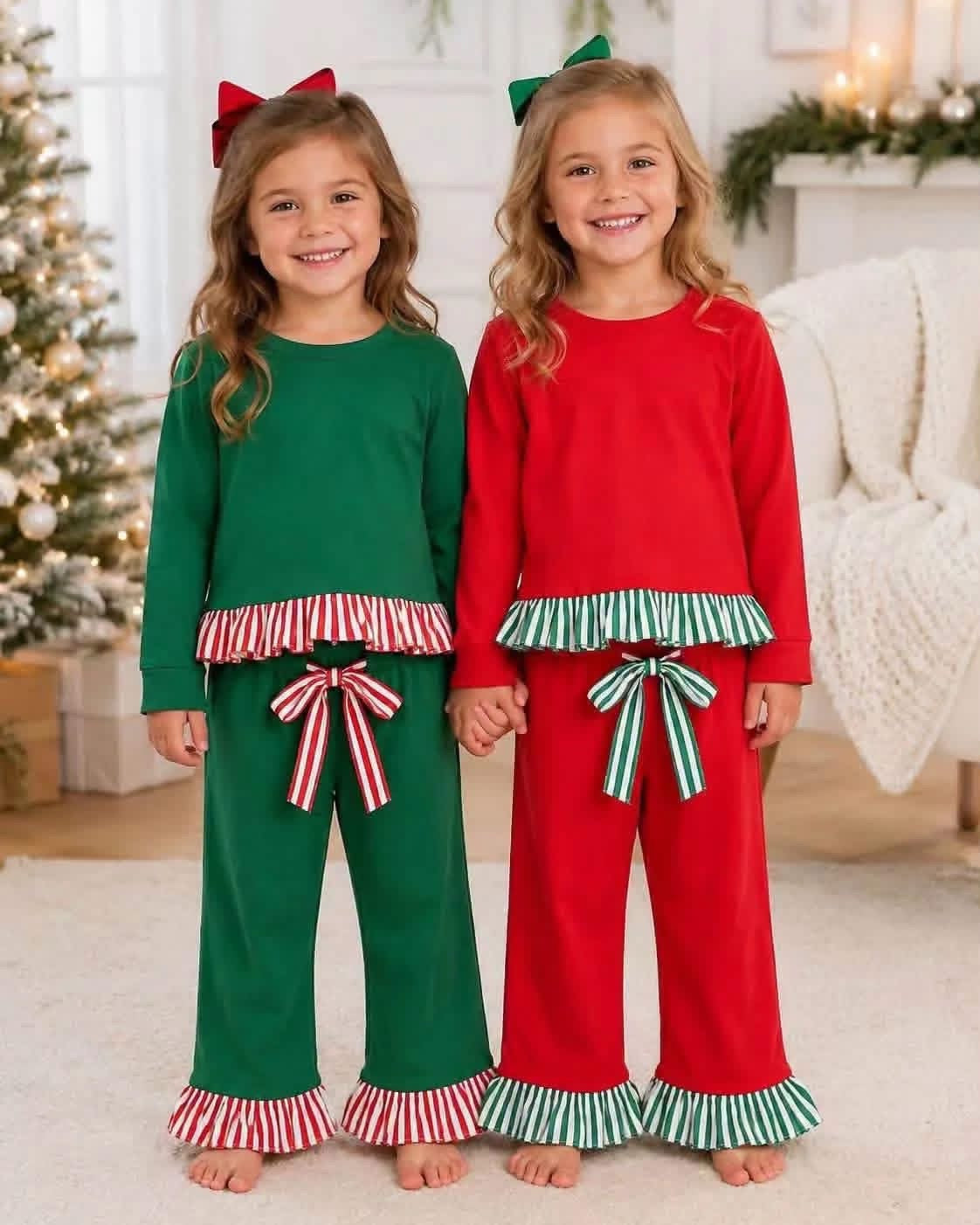 Pre-Order: Christmas Ruffled Sets