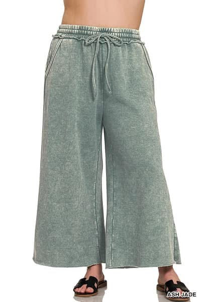 ⭐️ {RTS} Zenana Acid Wash Palazzo Pants ⭐️