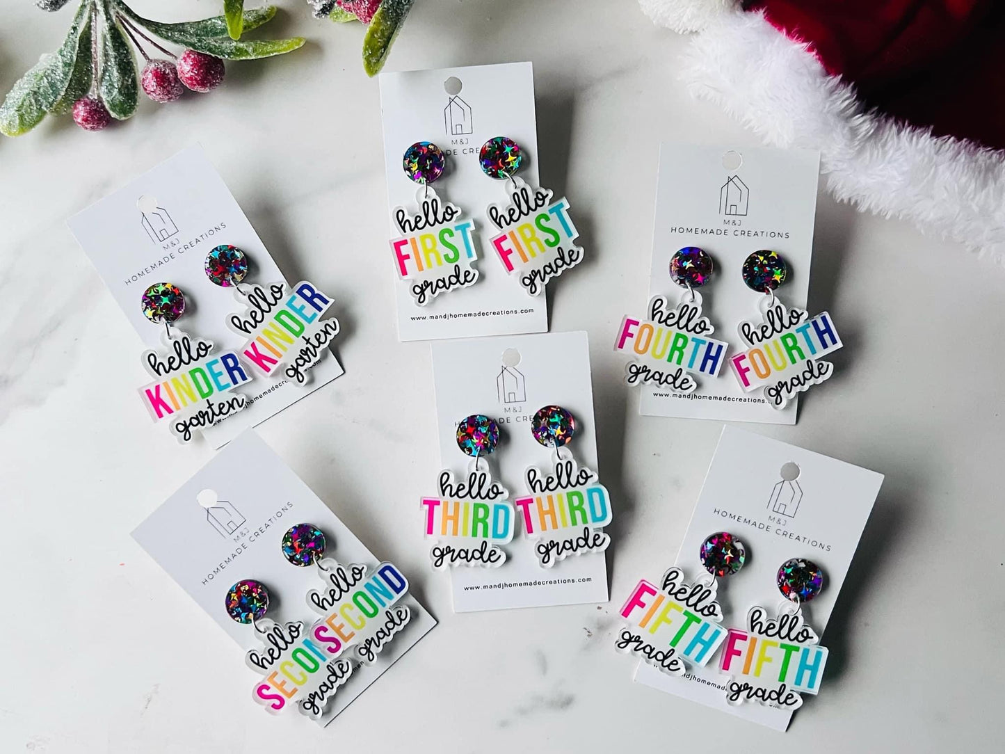 ๐๏ธFun Hello Grade Earrings ๐๏ธ {RTS}