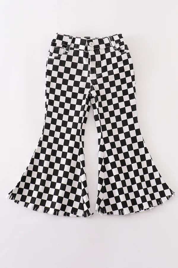 DENIM Black Checks {RTS}