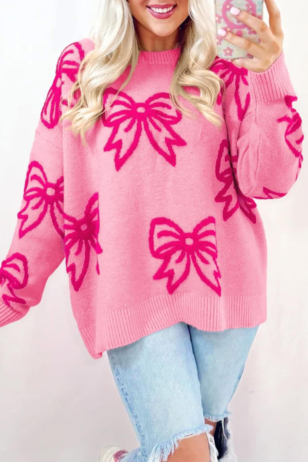 ⭐️ {READY TO SHP} Bow Sweater ⭐️