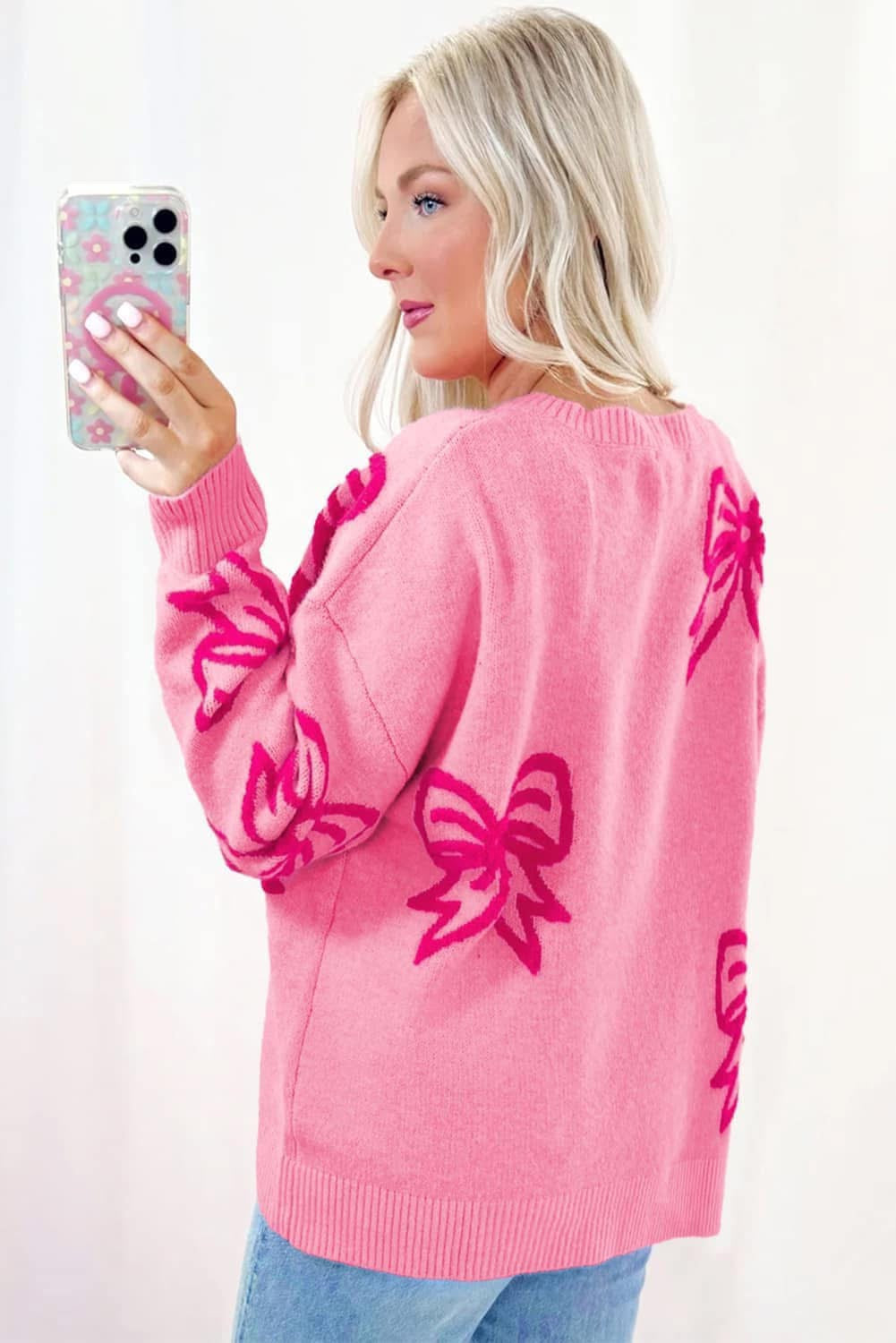 ⭐️ {READY TO SHP} Bow Sweater ⭐️