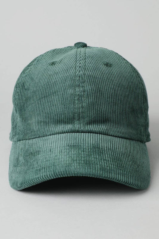Corduroy Adjustable Cotton Baseball Cap Dad Hat - Salt Threads