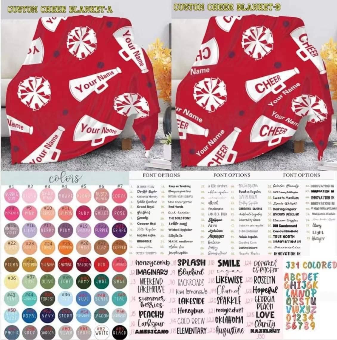 Pre-Order: Personalized Fleece Blankets Round 28