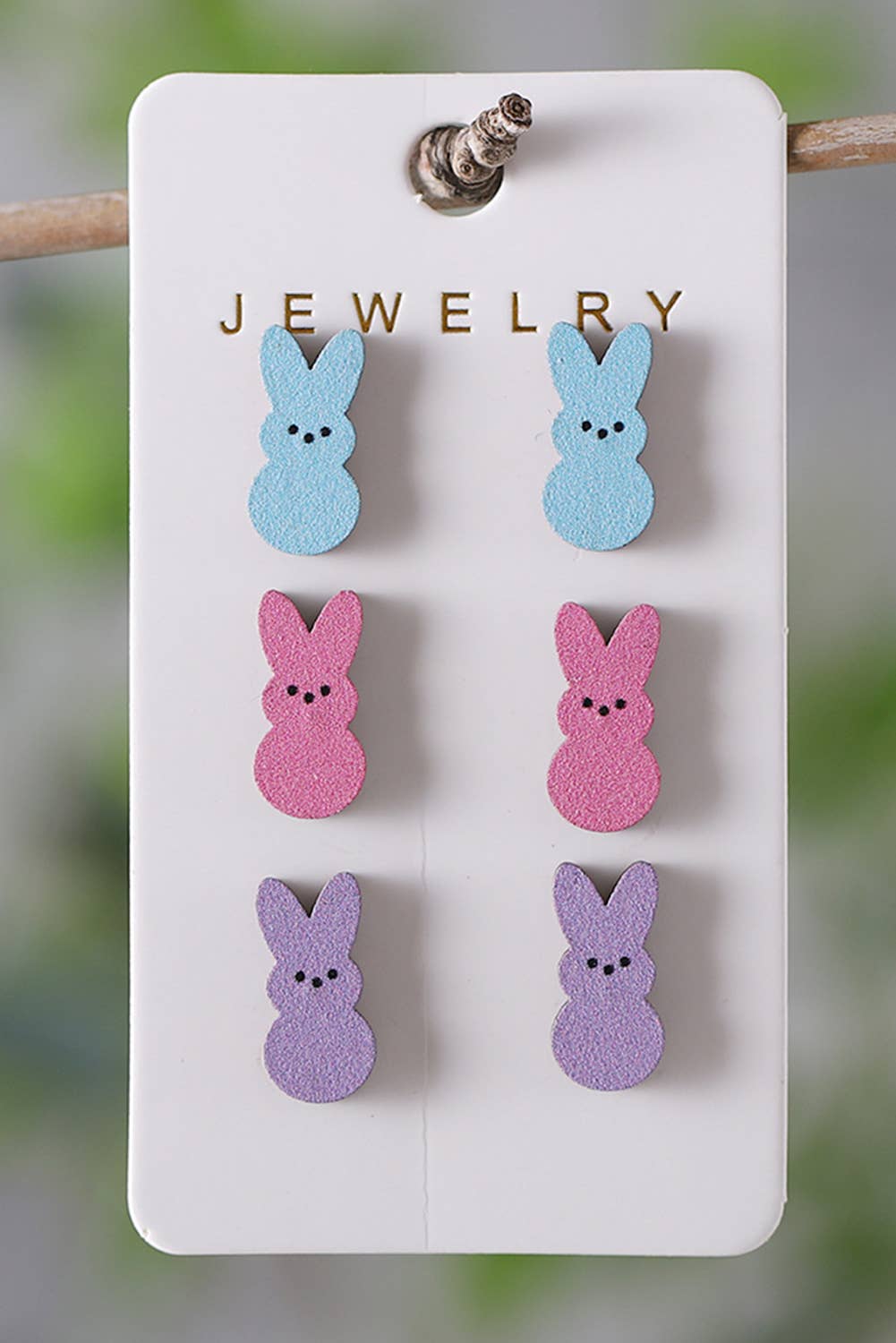 Bunny Doll Wooden Earrings {RTS}