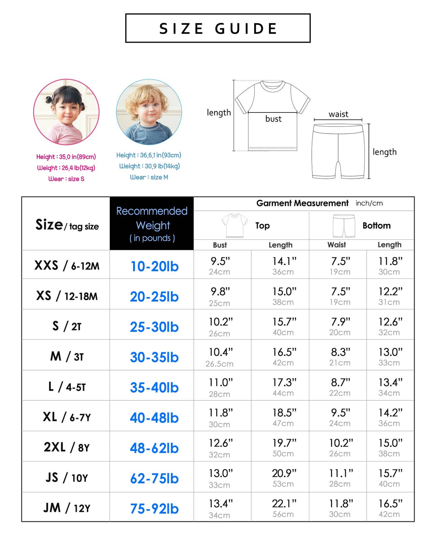 Air Blue Bamboo Stitch Short Sleeve PJs {RTS}