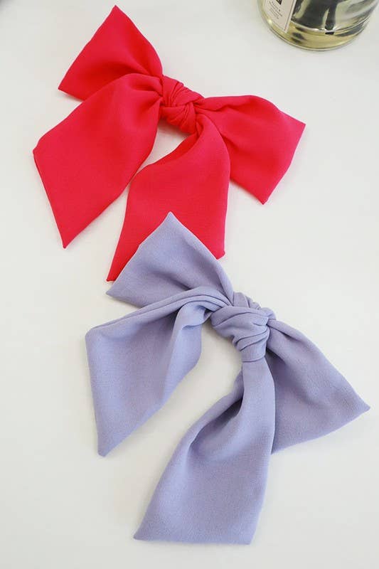 Double Layer Classy French Bow Alligator Clips {RTS}