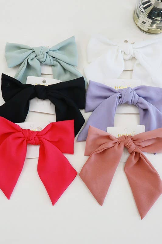 Double Layer Classy French Bow Alligator Clips {RTS}