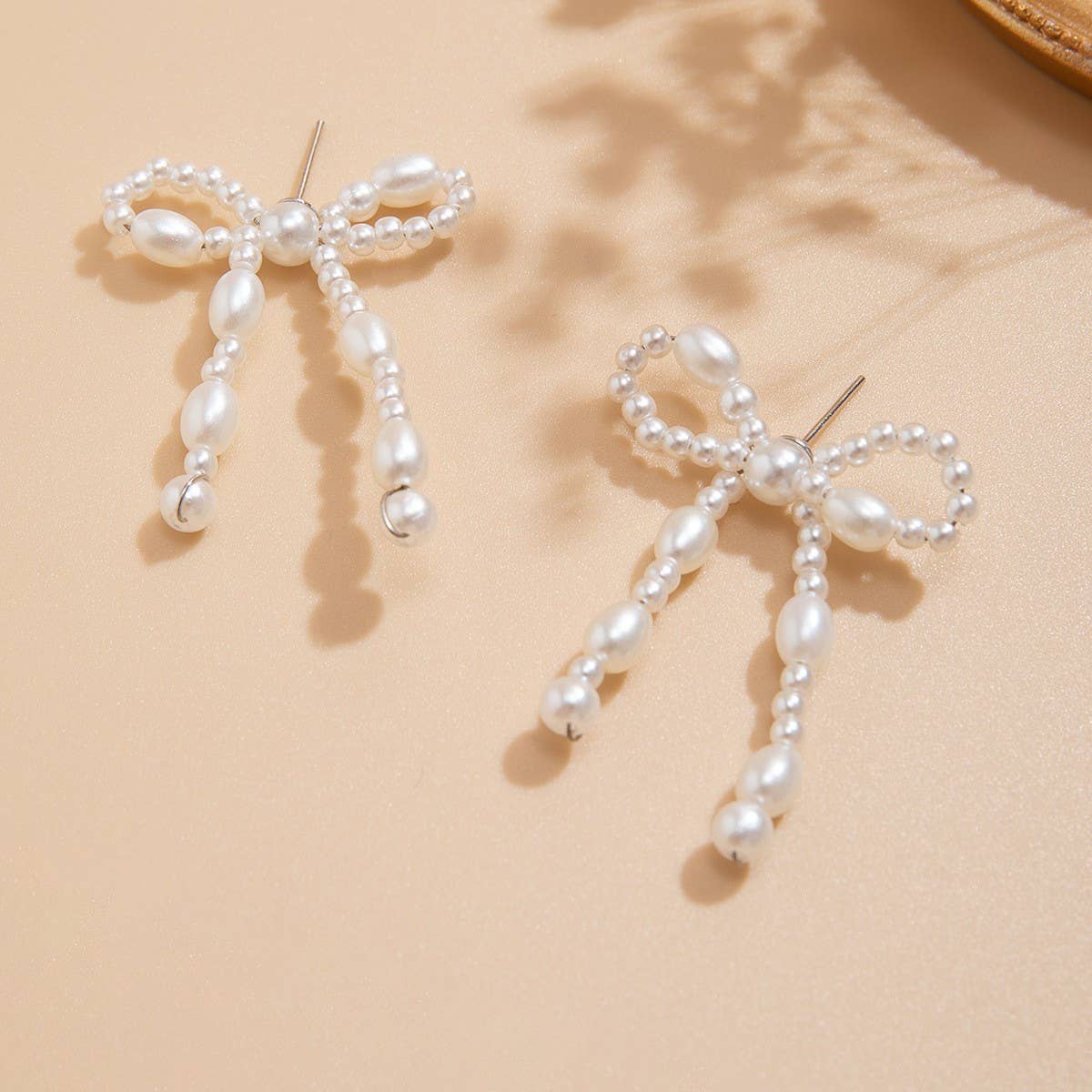 BOW FRENCH TASSEL PEARL EARRINGS {RTS}