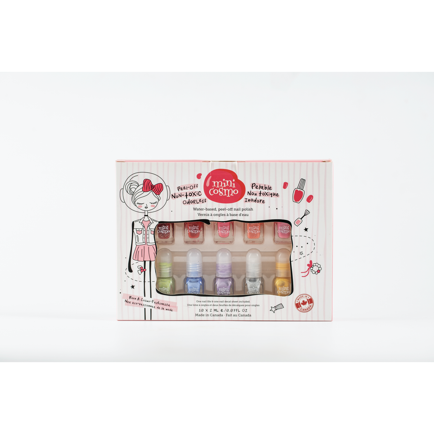 Mini Cosmo Rainbow Nail Polish Set