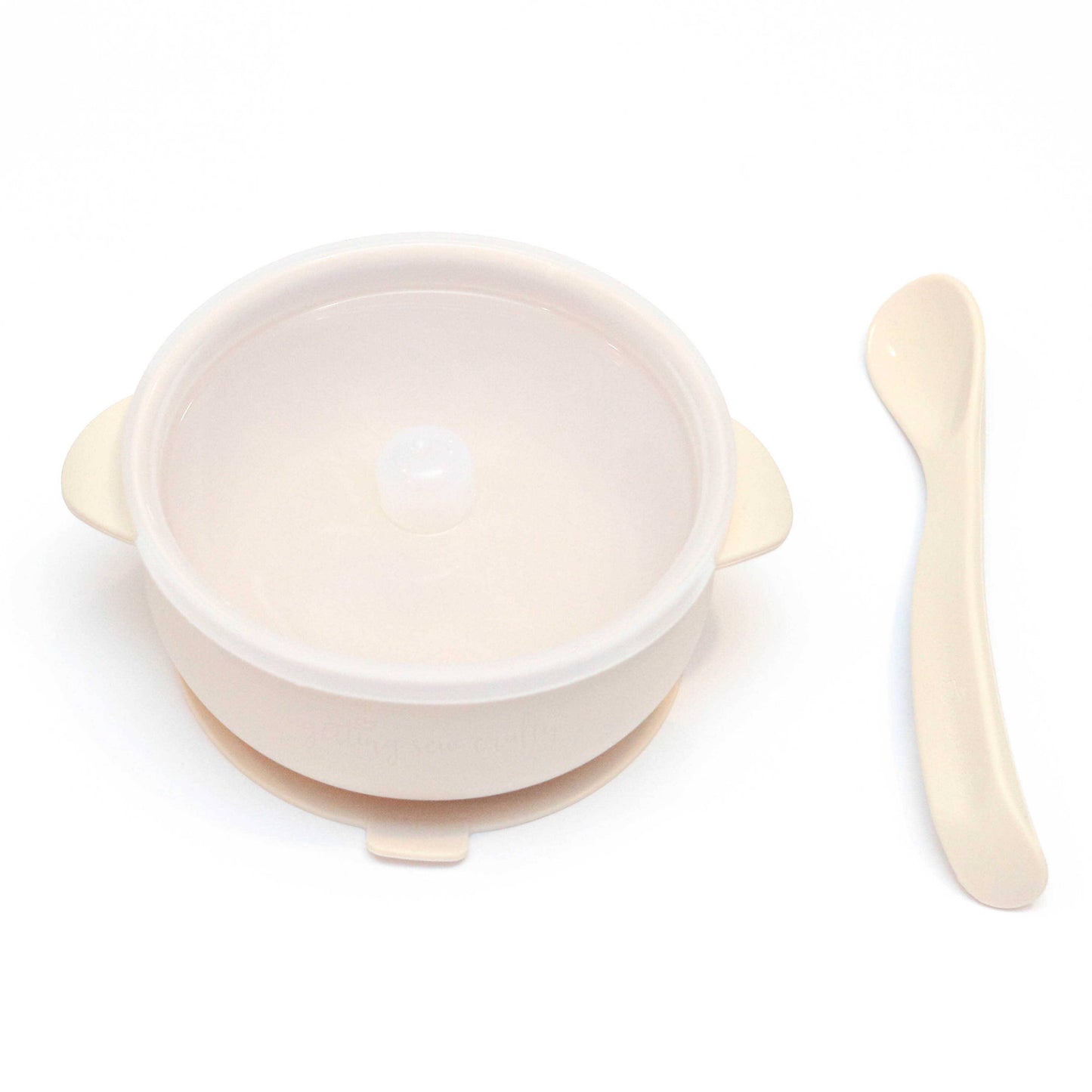 Silicone Bowl & Utensil Set - White